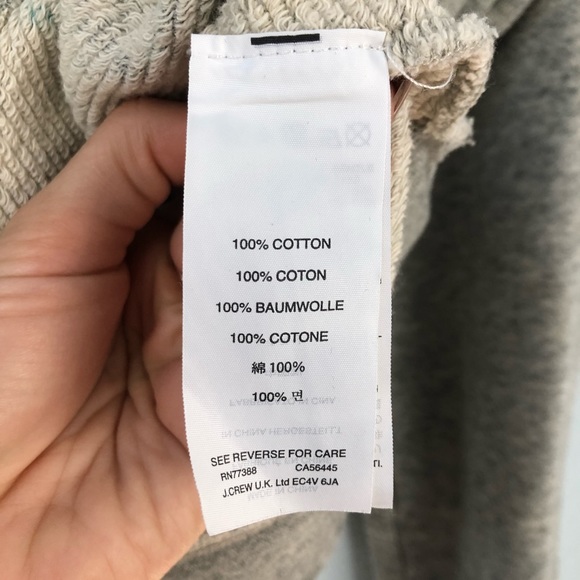 J Crew • Grey Floral Print Crewneck Sweatshirt - Picture 7 of 8